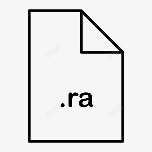 ra扩展名文件图标svg_新图网 https://ixintu.com ra 扩展名 文件 格式 类型