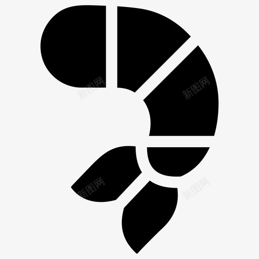 虾鱼食物图标svg_新图网 https://ixintu.com 图标 字形 快餐 水果 海鲜 蔬菜 食物