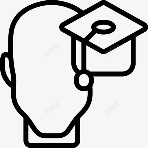 教育人类思维38线性图标svg_新图网 https://ixintu.com 人类思维38 教育 线性