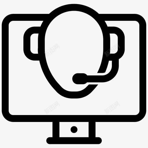 在线支持顾问客户支持图标svg_新图网 https://ixintu.com 在线 客户 支持 顾问