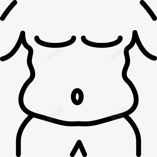 肥胖超重不健康图标svg_新图网 https://ixintu.com 不健康 肥胖 超重