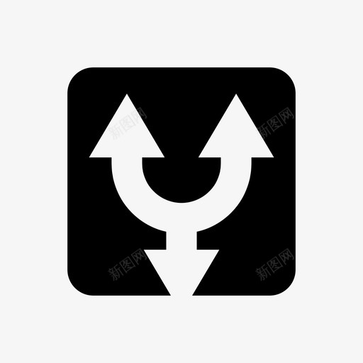 箭头方向连接图标svg_新图网 https://ixintu.com 方向 方式 方形 箭头 连接