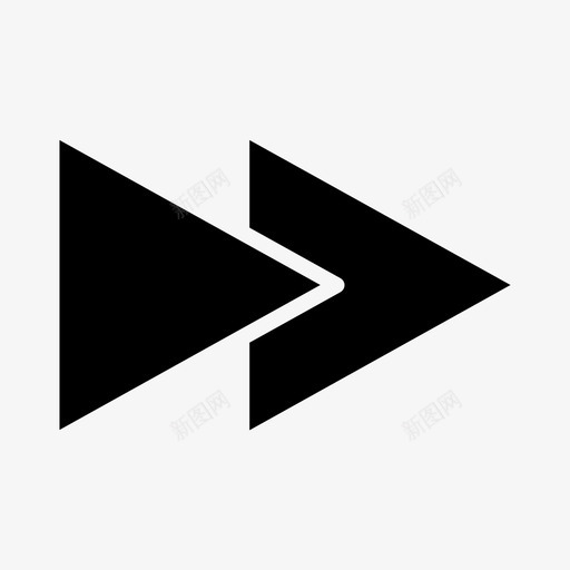 下一步跟随前进图标svg_新图网 https://ixintu.com 下一步 前 前进 右 后 用户界面图示符 跟随