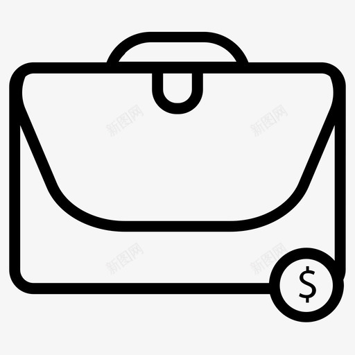 包公文包手提箱图标svg_新图网 https://ixintu.com 公文包 商务 手提箱
