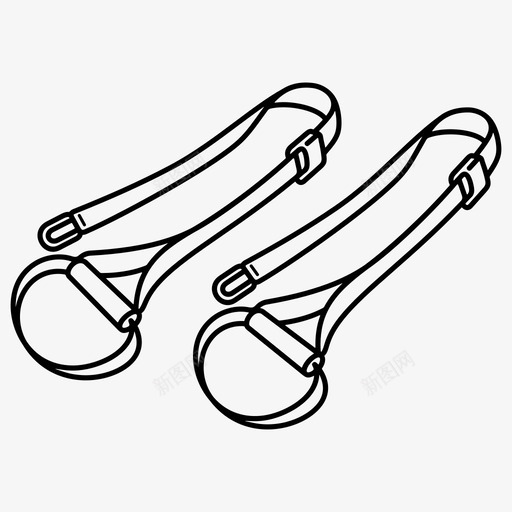 抗体重训练肩带体重锻炼图标svg_新图网 https://ixintu.com 体重 健身 抗体重训练肩带 训练肩带 锻炼