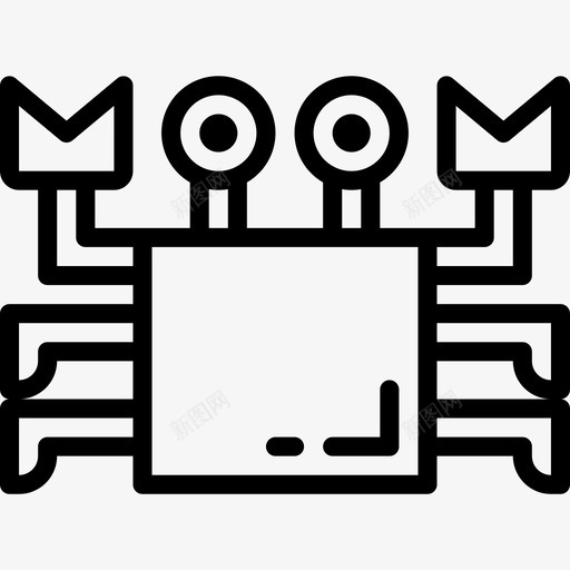 螃蟹动物9直系图标svg_新图网 https://ixintu.com 动物9 直系 螃蟹