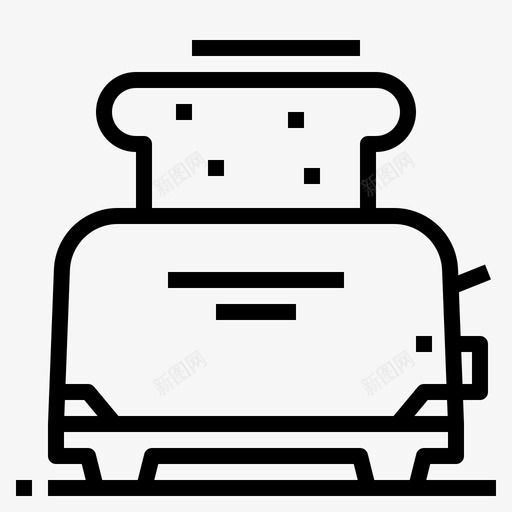 烤面包机面包早餐图标svg_新图网 https://ixintu.com 厨房 早餐 机器 烤面包 面包 面包机
