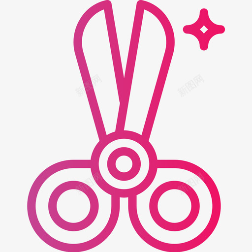 剪刀缝纫43渐变图标svg_新图网 https://ixintu.com 剪刀 渐变 缝纫