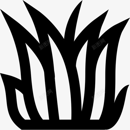 草春天56轮廓图标svg_新图网 https://ixintu.com 小草icon 春天56 草 轮廓
