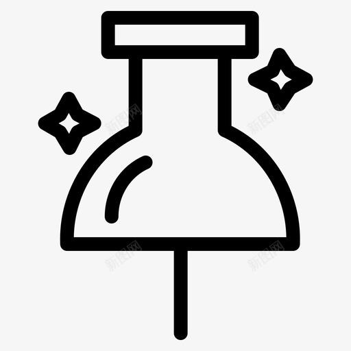 位置导航大头针图标svg_新图网 https://ixintu.com 位置 图钉 大头针 导航 航线