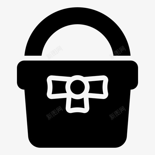 篮子鸡蛋礼物图标svg_新图网 https://ixintu.com 春天 春天雕文 礼物 篮子 野餐 鸡蛋