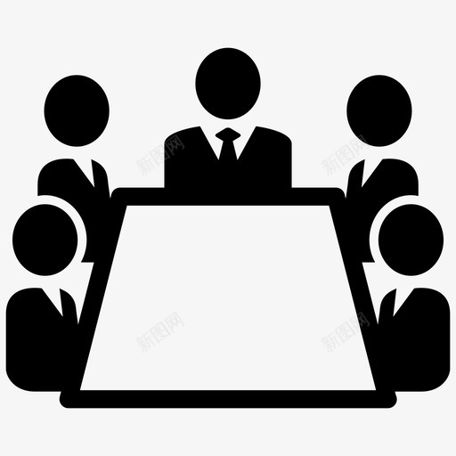 会议董事会业务图标svg_新图网 https://ixintu.com 业务 会议 报告 董事会 讨论