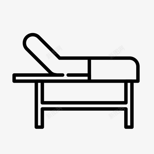 病人床垫健康医疗图标svg_新图网 https://ixintu.com 健康 医疗 床垫 护理 病人 设备