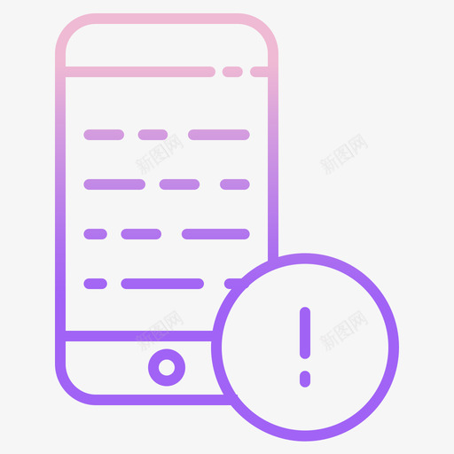信息移动应用程序20轮廓渐变图标svg_新图网 https://ixintu.com 信息 应用程序 渐变 移动 轮廓