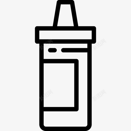 酱汁厨房工具17线性图标svg_新图网 https://ixintu.com 厨房 工具 线性 酱汁