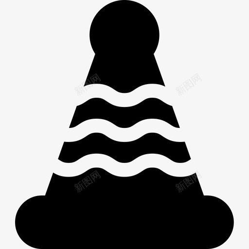 派对帽83岁生日填充图标svg_新图网 https://ixintu.com 83岁生日 填充 派对帽