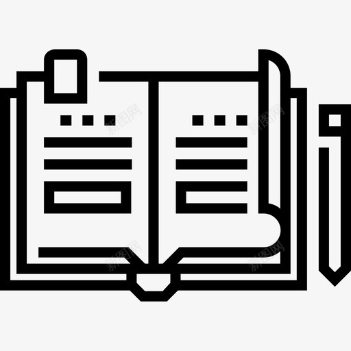 书大学30线性图标svg_新图网 https://ixintu.com 大学 线性