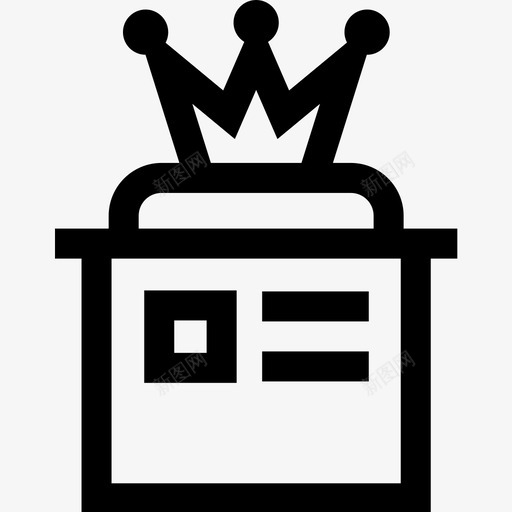 皇冠博物馆59直线图标svg_新图网 https://ixintu.com 博物馆59 皇冠 直线