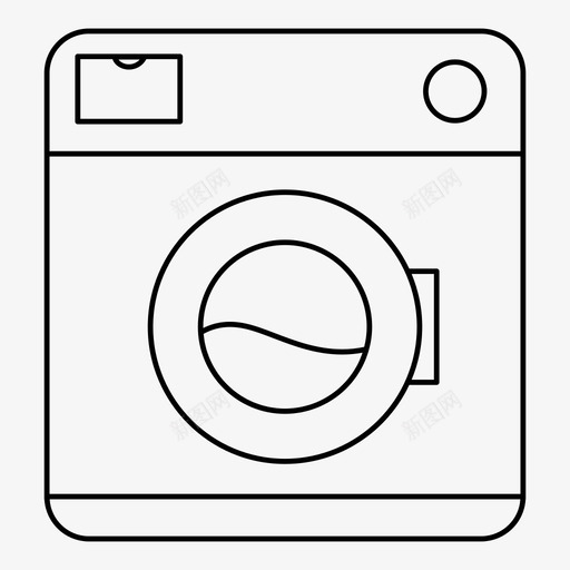 洗衣机清洗抛光图标svg_新图网 https://ixintu.com 抛光 洗衣机 清洗