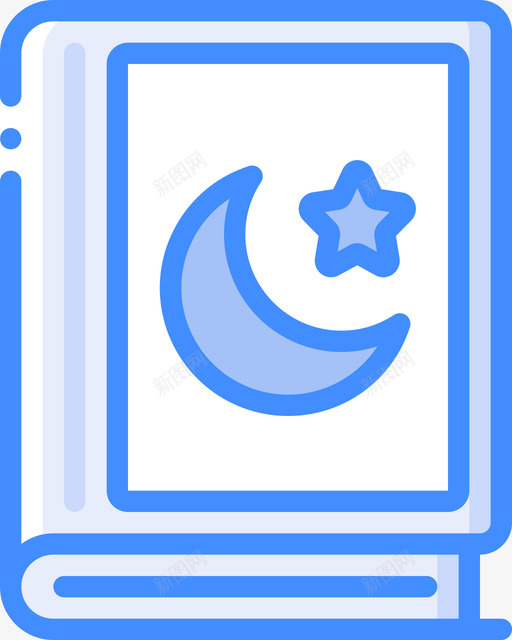 Quranspirituality4blue图标svg_新图网 https://ixintu.com Quran blue spirituality