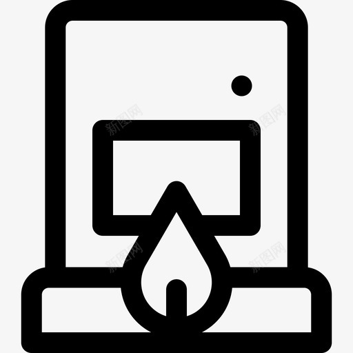 火葬场葬礼14直系图标svg_新图网 https://ixintu.com 火葬场 直系 葬礼