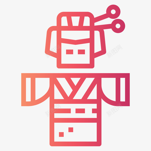 艺伎日本42渐变图标svg_新图网 https://ixintu.com 日本 渐变 艺伎