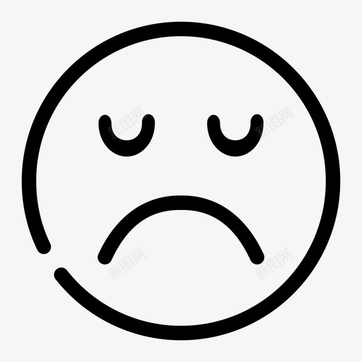 悲伤表情收视率图标svg_新图网 https://ixintu.com 媒体 悲伤 收视率 表情 间隔 随机