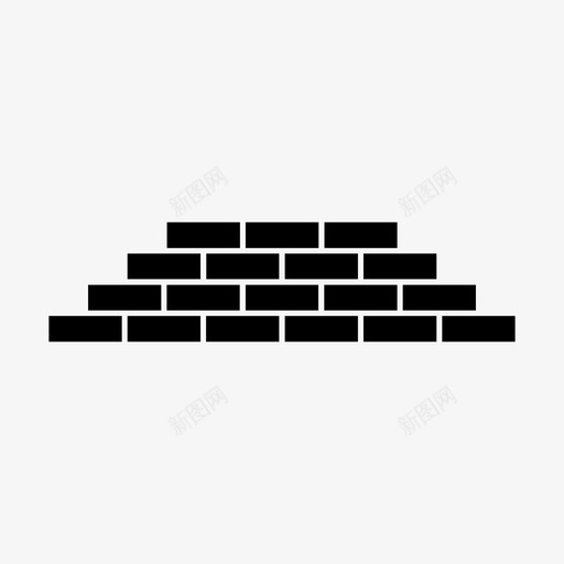 砖砌砖工砌砖图标svg_新图网 https://ixintu.com 建筑 砌砖 砌砖工 砖