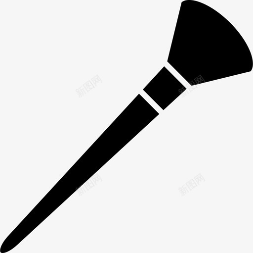 铜器铜器刷遮瑕刷图标svg_新图网 https://ixintu.com 轮廓 遮瑕 铜器