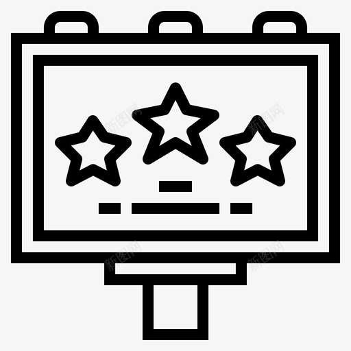 广告牌广告32直线图标svg_新图网 https://ixintu.com 广告 广告牌 直线