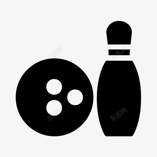 保龄球馆游戏球图标svg_新图网 https://ixintu.com 48像素 保龄球馆 字形 游戏 滑雪 运动