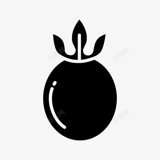西番莲吃健康图标svg_新图网 https://ixintu.com 健康 吃 蔬菜 西番莲