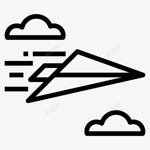 纸平面网页117线性图标svg_新图网 https://ixintu.com 纸平面 线性 网页设计117