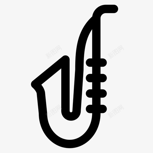 萨克斯管游行7直线图标svg_新图网 https://ixintu.com 游行 直线 萨克斯管