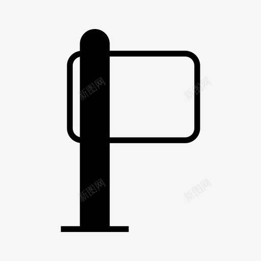 SignPostdirectionpole图标svg_新图网 https://ixintu.com SignPost direction pole signage street