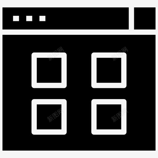 选项卡浏览器多个选项卡图标svg_新图网 https://ixintu.com 填充 多个 浏览器 电子商务 窗口 缺少 网站 购物 选项