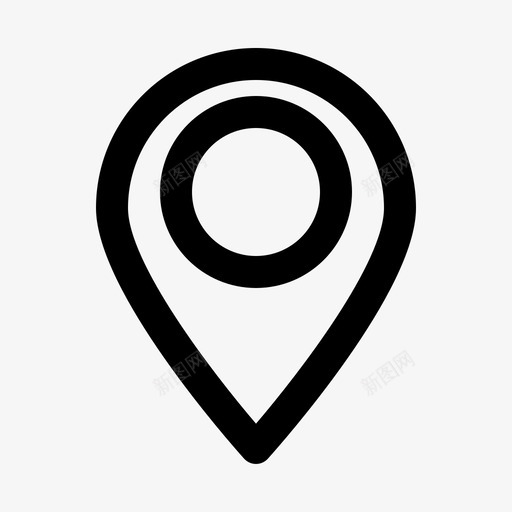 地理位置电子商务导航图标svg_新图网 https://ixintu.com 地理位置 导航 电子商务 线路