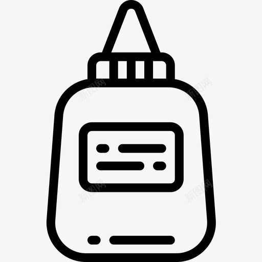 胶水文具56线性图标svg_新图网 https://ixintu.com 文具56 线性 胶水