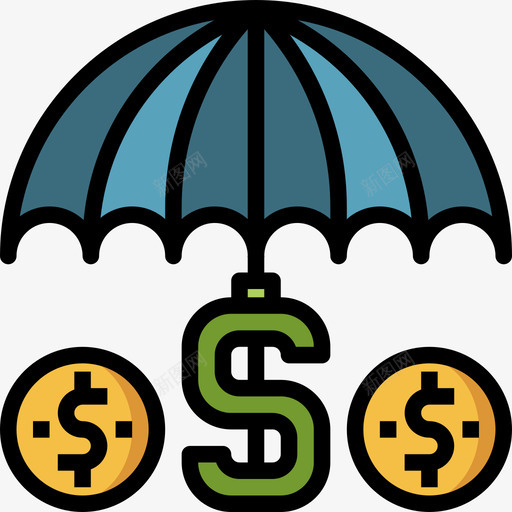 保险银行和金融26线性颜色图标svg_新图网 https://ixintu.com 保险 线性颜色 银行和金融26