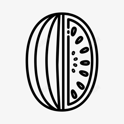 西瓜食品水果图标svg_新图网 https://ixintu.com 切片 夏季 果汁 水果 西瓜 食品