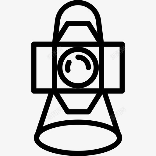 聚光灯音乐节31线性图标svg_新图网 https://ixintu.com 线性 聚光灯 音乐节
