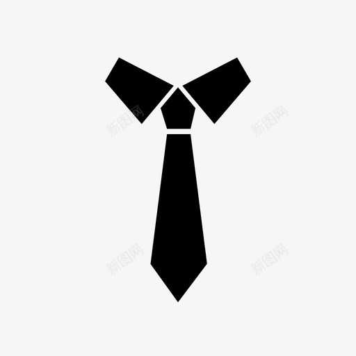 领带裙子时尚图标svg_新图网 https://ixintu.com 办公室 图标 时尚 网站 脖子 裙子 西装 领带