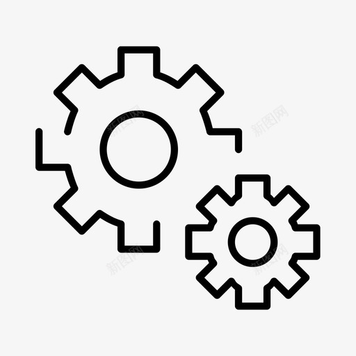 设置齿轮界面图标间隙薄svg_新图网 https://ixintu.com 图标 界面 设置 间隙 齿轮
