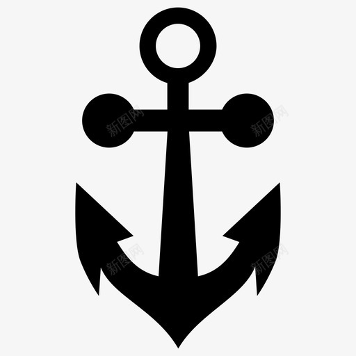 锚船航海图标svg_新图网 https://ixintu.com 海上 航海