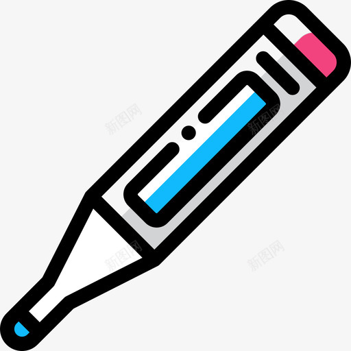 体温计婴儿71颜色遗漏图标svg_新图网 https://ixintu.com 体温计 婴儿 遗漏 颜色