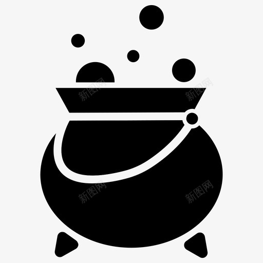 锅煮药水图标svg_新图网 https://ixintu.com 女巫 煮 童话 药水 锅