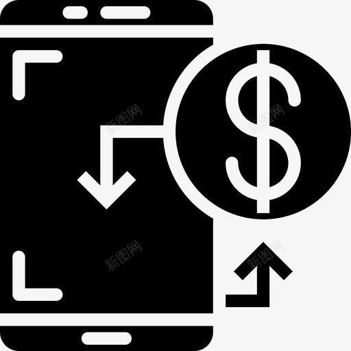 收入电子商务105填充图标svg_新图网 https://ixintu.com 填充 收入 电子商务105