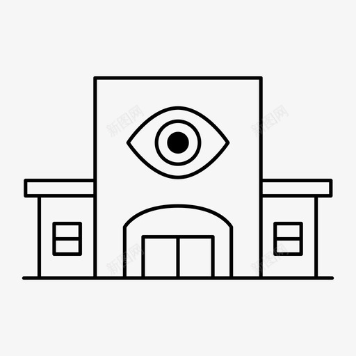 验光师建筑医疗图标svg_新图网 https://ixintu.com 医疗 建筑 护理 视力 验光 验光师