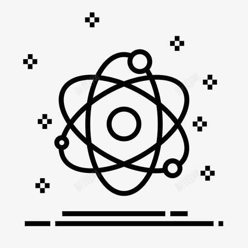 科学原子化学图标svg_新图网 https://ixintu.com 化学 原子 物理 科学 能源