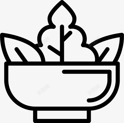 沙拉食品饮料2直系图标svg_新图网 https://ixintu.com 沙拉 直系 食品饮料2